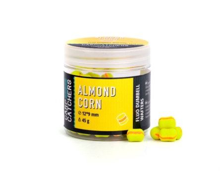 Бойли Carp Catchers Fluo Dumbell Wafters 12x9мм Almond Corn