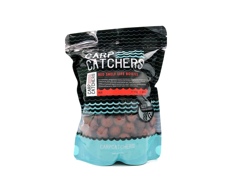 Бойлы тонущие Carp Catchers Red Shelf Life Boilies 1кг 20мм