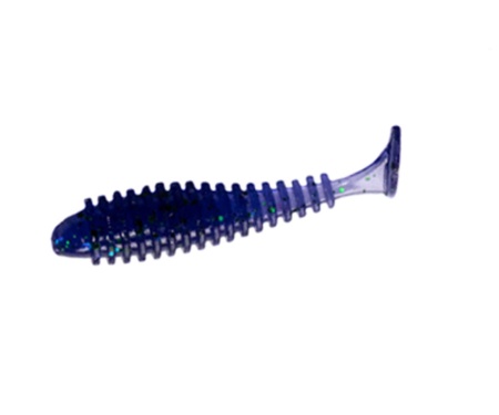 Виброхвост Angry Baits Fatik 1.2" Electric June Bug UV