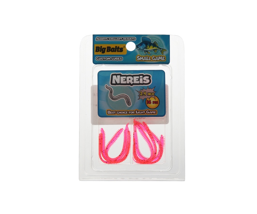 Червь Big Baits  Nereis 2.4" #103 Fire Carrot