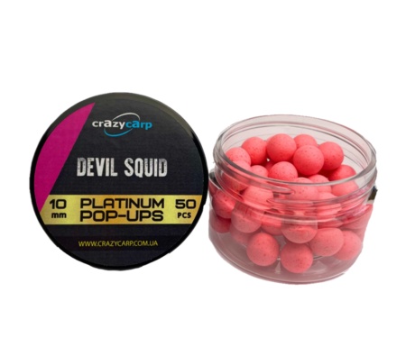 Бойли Crazy Carp Platinum Pop-Ups Devil Squid 10мм