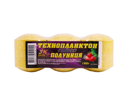 Технопланктон 3K Baits Fluoro полуниця 180 г