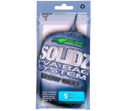 ПВА пакеты Korda Solidz Slow Melt PVA Bags S 55х100мм