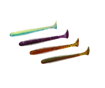 Виброхвост Crazy Fish Vibro Worm 2.5''  #M122 кальмар