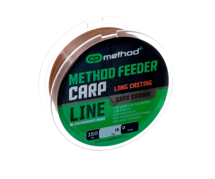 Леска Carp Pro Method+ Method Feeder Carp Dark Brown 150м 0.30мм #1
