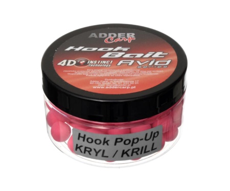 Бойли Adder Carp Avid Pop-Up Hook Boilies 10мм 90мл Krill