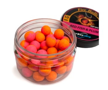 Бойлы Crazy Carp Fireballs Pop-Ups Red Fish/Plum 10мм #2
