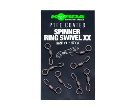 Вертлюг с кольцом Korda PTFE Spinner Ring Swivel XX №11