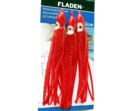 Оснастка морская Fladen Octopus Red Fluo 9см