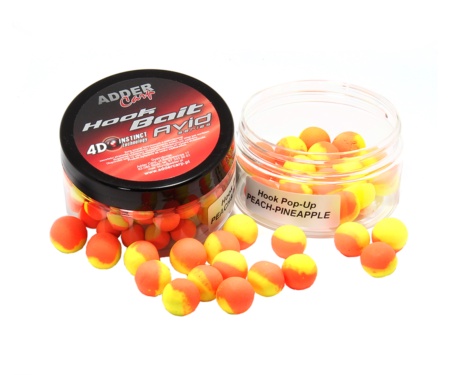 Бойли Adder Carp Avid Pop-Up Hook Boilies 14мм Peach-Pineapple