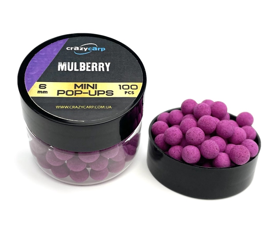 Бойлы Crazy Carp Mini Pop-Ups Mulberry 6мм