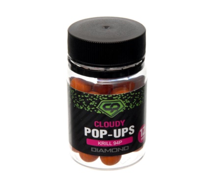 Бойли плаваючі Carp Pro Diamond Cloudy Pop-Ups Krill 94P 12 мм