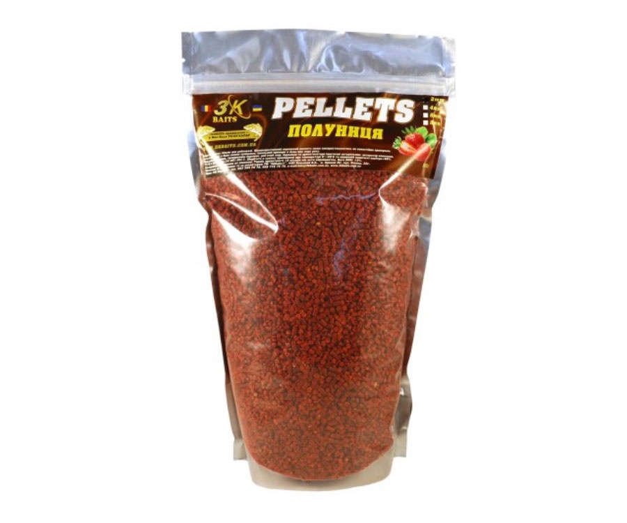 Пеллетс 3KBaits 2мм 800г клубника #1