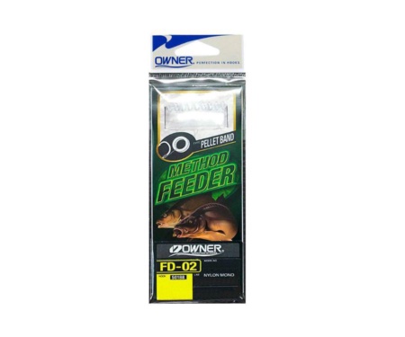Гачок з повідцем Owner Method Feeder Rig Pellet Band FD-02 №10 0.20мм