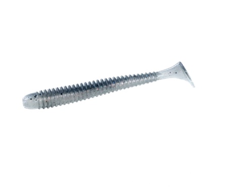 Виброхвост Angry Baits Zander Worm 4.5" #04 White Mouse UV