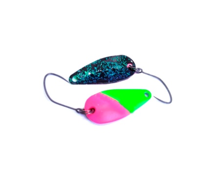 Блесна Yarie 704 Ringo midi 1.5г Y72 green/pink