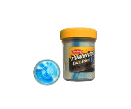 Паста форелевая Berkley Glitter Trout Bait White Neon Blue with Glitter
