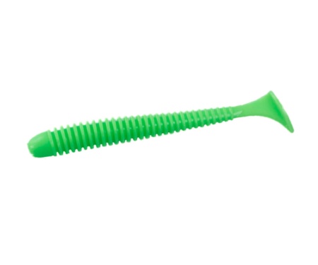 Силікон Angry Baits Zander Worm 3" Acid Green UV