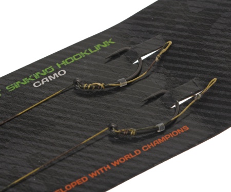 Готовый поводок Carp Pro Camo Hooklink 15см 15lb PTFE Curved Shank №10