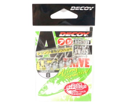 Джиг-головка Decoy SV-55 Aji Drive №8 1.5г