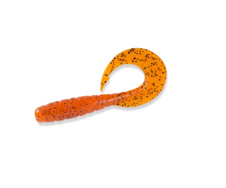 Силікон Fishup Mighty Grub 4.5" #049 Orange Pumpkin/Black