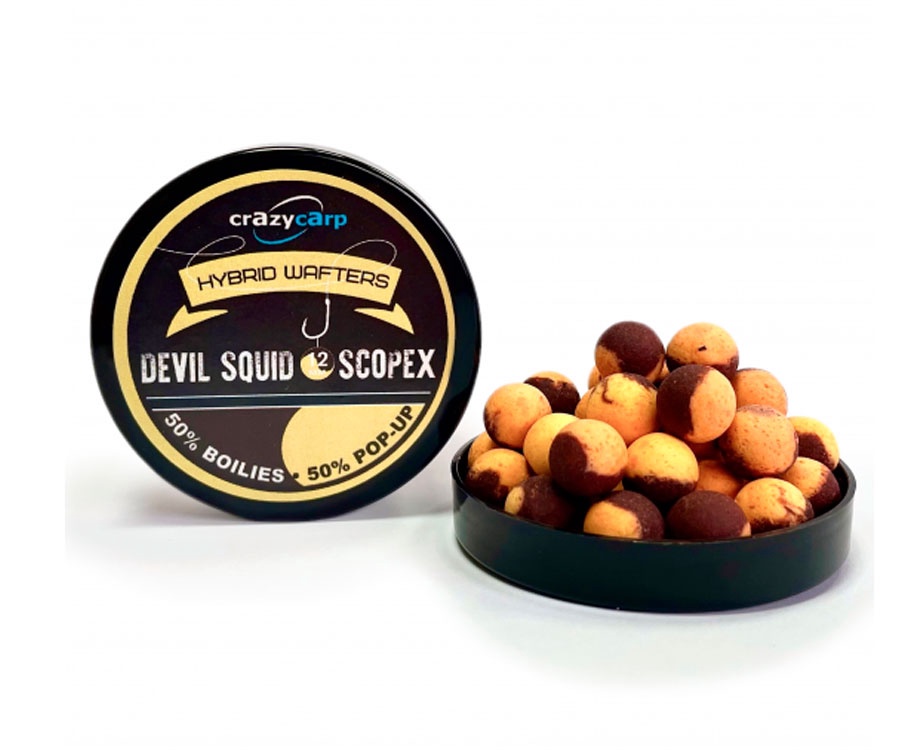 Бойлы Crazy Carp  Devil Squid & Scopex 12мм