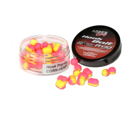 Бойли Adder Carp Avid Pop-Up Hook Boilies 10мм 90мл Corn-Hemp