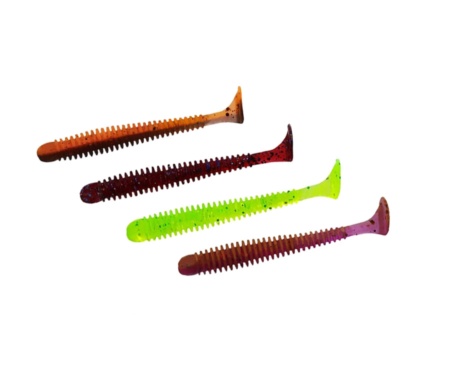 Виброхвост Crazy Fish Vibro Worm 2.5''  #M123 кальмар