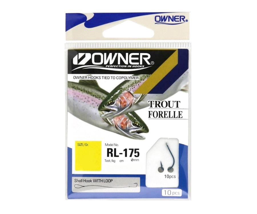 Крючки с поводком Owner Trout RL-175 №8 #2