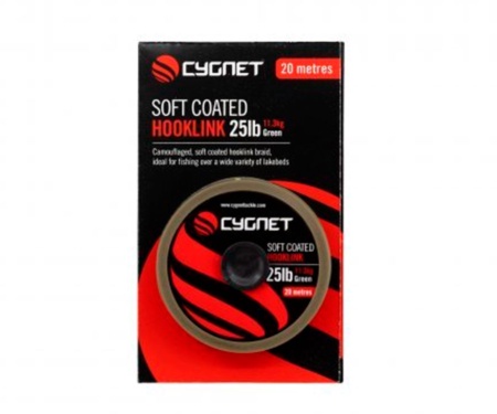 Поводковий матеріал Cygnet Soft Coated Hooklink 25lb 20м