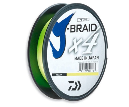 Шнур Daiwa J-Braid x4 0.21мм 12.4кг Yellow 135м