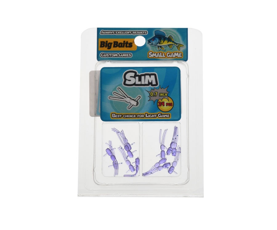 Нимфа Big Baits Slim 0.7" #109 Dark Violet