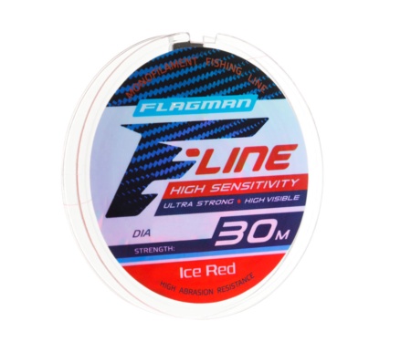 Жилка Flagman F-Line Ice Red 30 м, 0,08 мм