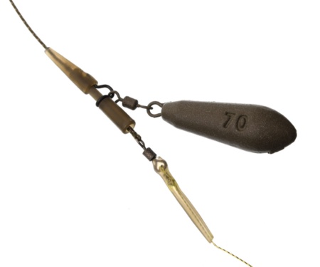 Готове оснащення на ледкорі Carp Pro HD Safety Lead Clip №6 70г