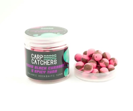 Бойлы Carp Catchers  Balance Hookbaits Sguid&Black Currant-Spicy Tuna 12мм