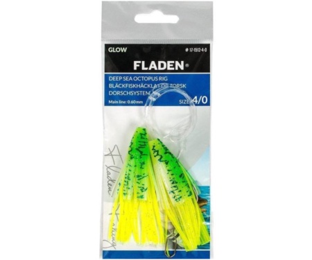 Оснастка морская Fladen Glowing Squids Glow Green №10