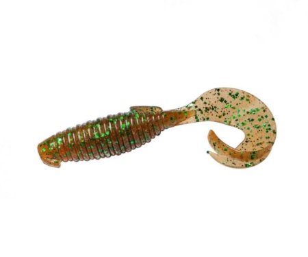 Силікон Keitech Flapper Grub 4" EA#02 Peach Green Flk.