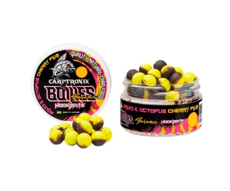 Бойли насадкові Carptronik Balance 10мм Squid&Octopus/Cherry Plum