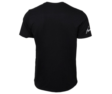 Футболка Flagman Классическая 160г/м Black Окунь Маленький XL