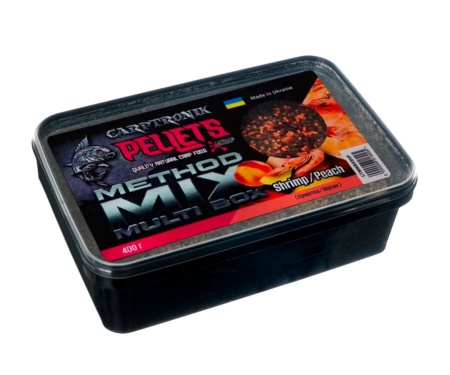 Прикормочний мікс Carptronik Method mix Multi Box Shrimp/Peach