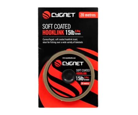 Поводковий матеріал Cygnet Soft Coated Hooklink 15lb 20м