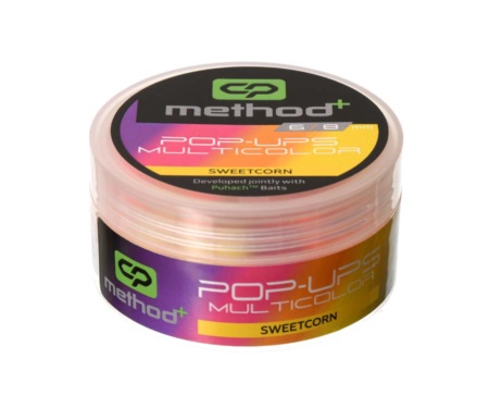 Бойли Carp Pro Method⁺ Multicolor Pop Ups 8/6мм Sweet Corn