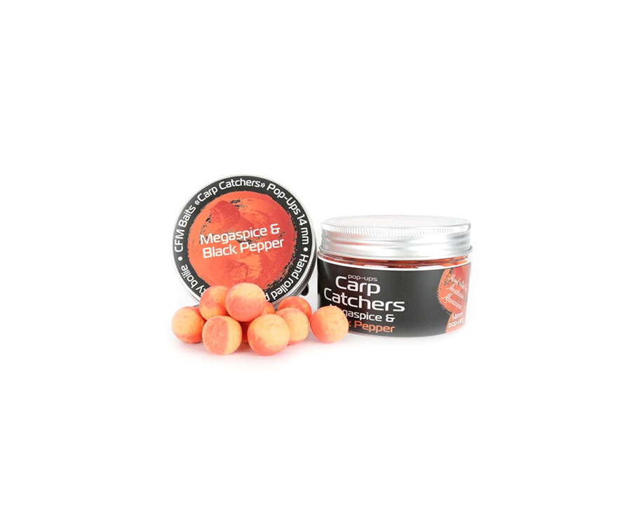Бойлы pop-up Carp Catchers Megaspice&Black Pepper 14мм