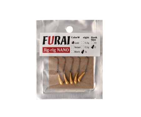 Джиг-голівка Furai Jig-Rig NANO Owner #12 1г Gold