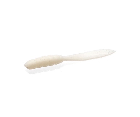 Черв'як Big Baits Badger Tail 1,8" #011 White/Glow