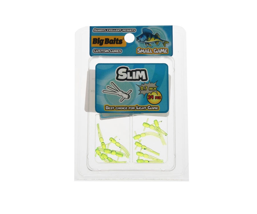 Нимфа Big Baits Slim 0.7" #114 Lime