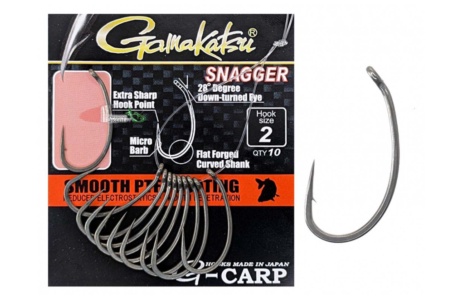 Крючки Gamakatsu G-Carp Snagger №4