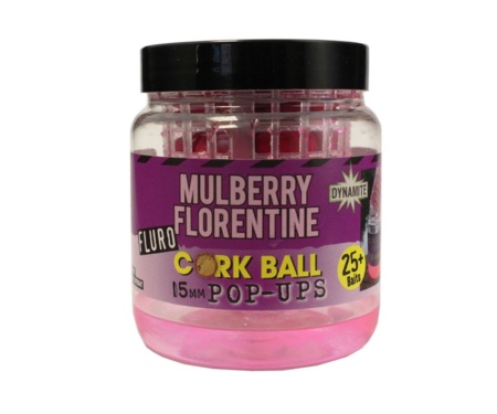Бойли Dynamite Baits Pop-Ups Corkball Fluro Purple Mulberry 15 мм