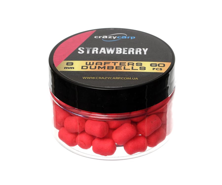 Бойлы Crazy Carp Wafters Dumbbells Strawberry 8мм