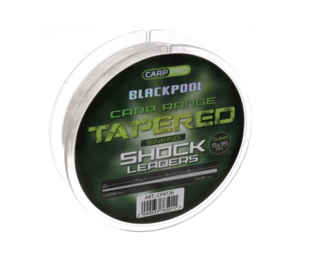 Конусний монолідер Carp Pro Blackpool Carp Tapered Leaders 0.255-0.56мм
